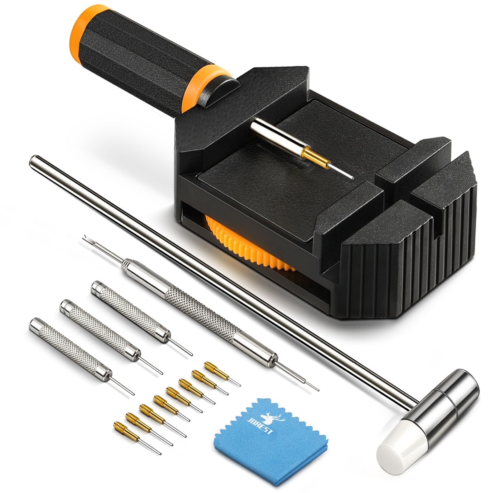 Watch Link Removal Kit, Resizing Tool for Bracelet Adjustment & Replacement, Pin