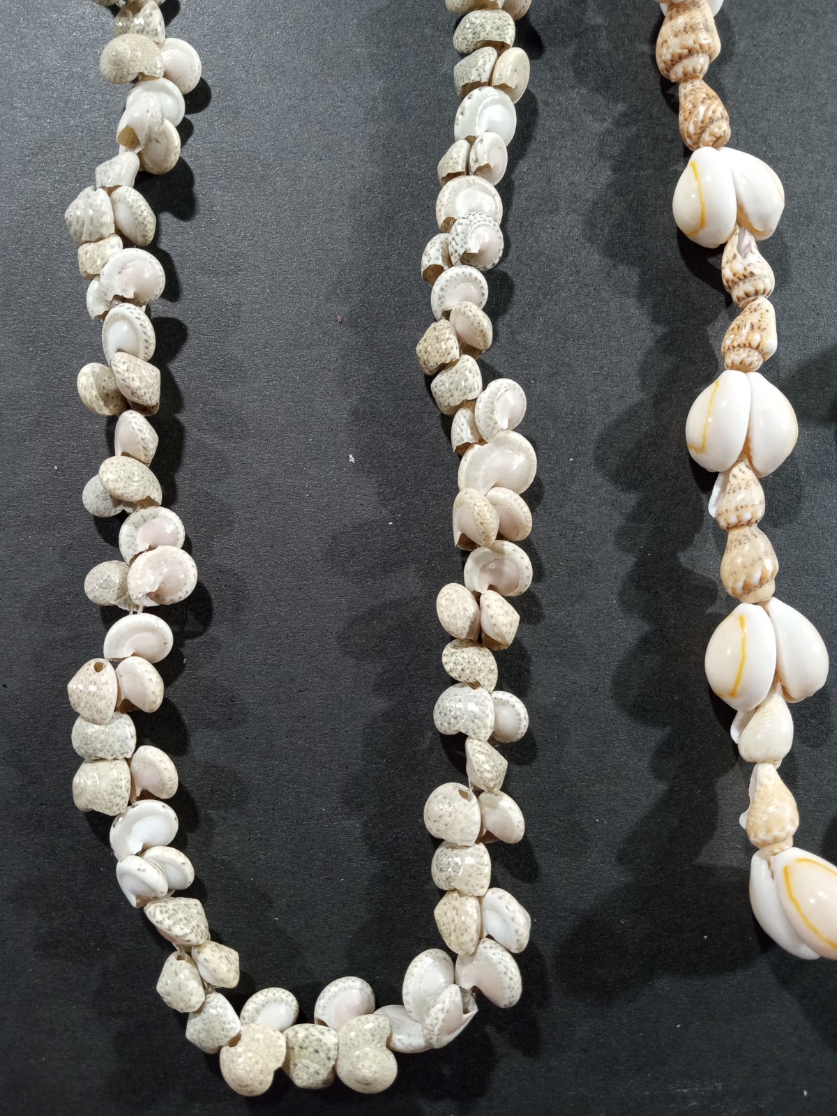 Lot Of 14 Seashell Necklaces 30-34in Long Mixed Earthy Tones Beach Vacation Vibe
