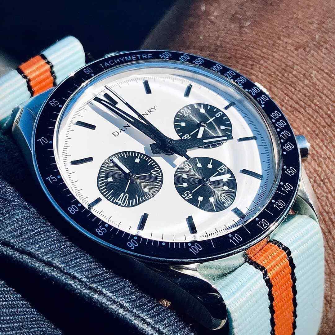 One-Piece Gasoline Racing Porsche Inspired Racing Colors Strap Nylon Watch Band