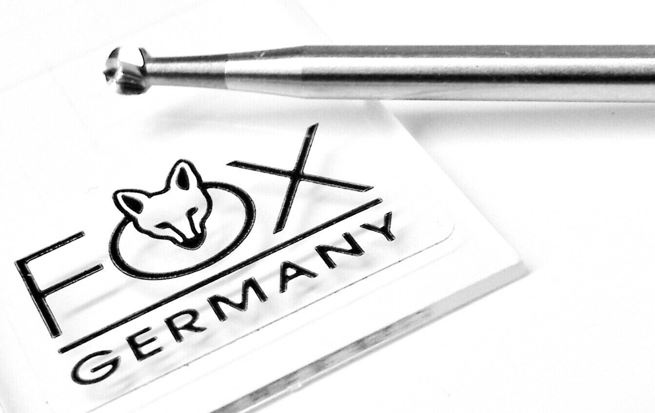 Round Carbide Bur Size 0.5mm Jewelry Bur Fox 005 Germany Pack of 6