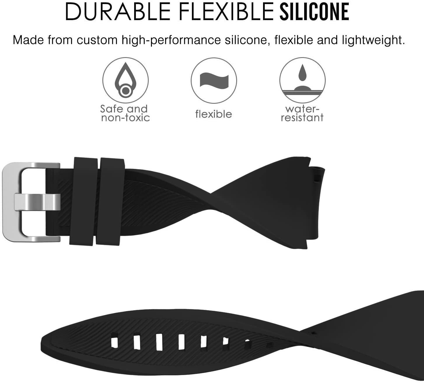 Replacement Soft Silicone 22mm Band Strap Bracelet For Samsung Galaxy Watch 46mm