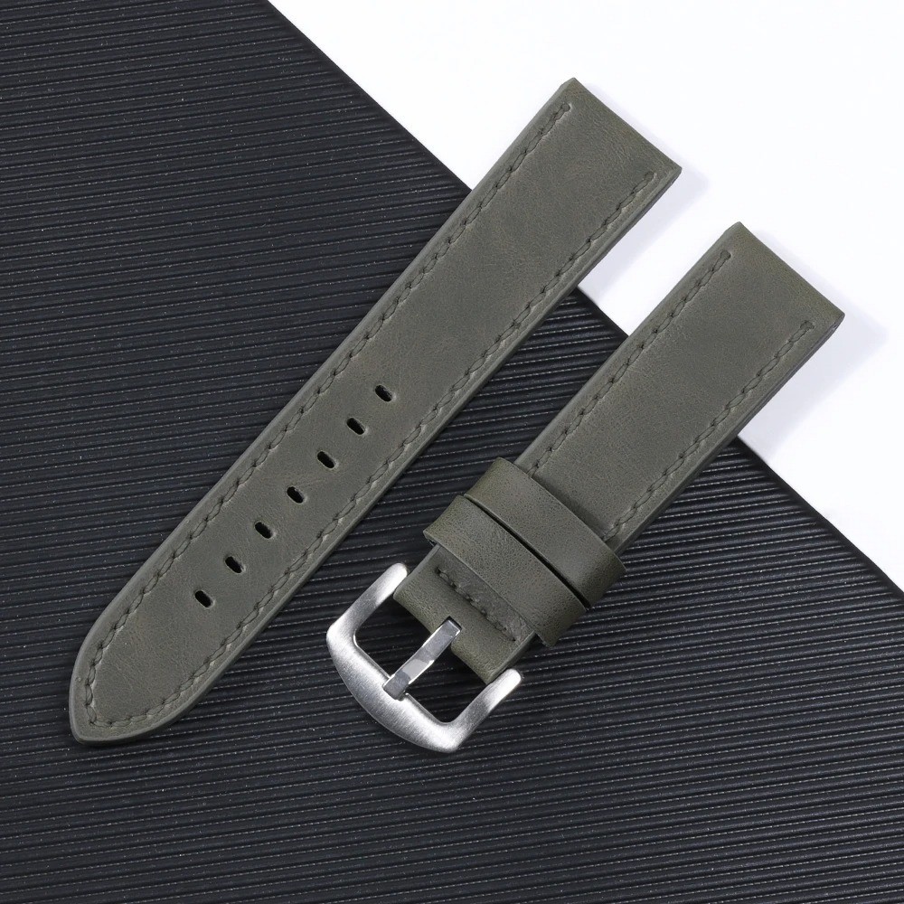 High Quality Leather Watch Band Straps mens stitched Wristband 18 20 22 24mm