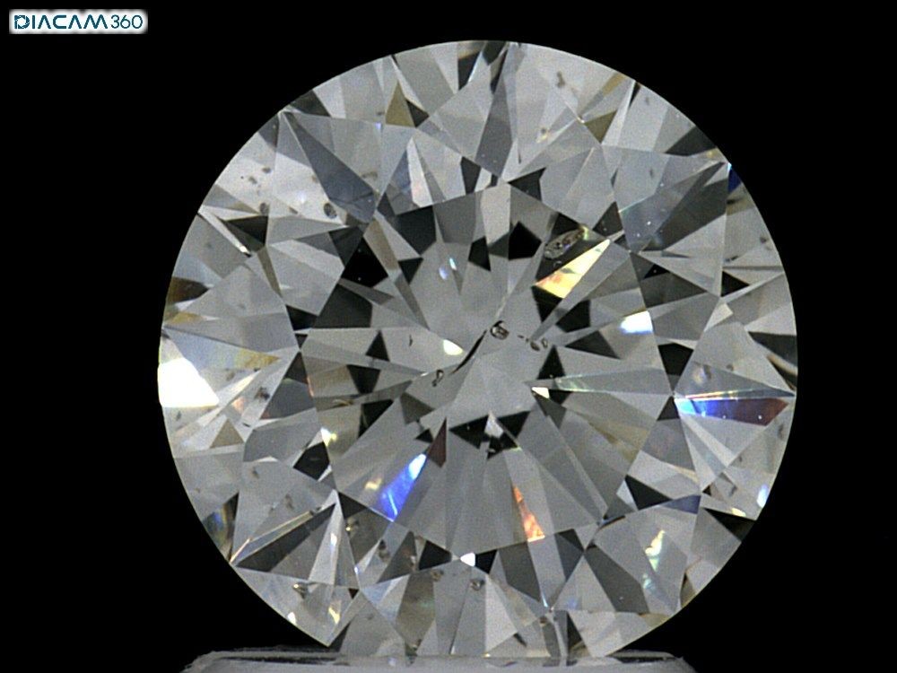 Natural Mined Diamond 2 CT Cert. AGI Round Brilliant Loose H color SI1 clarity