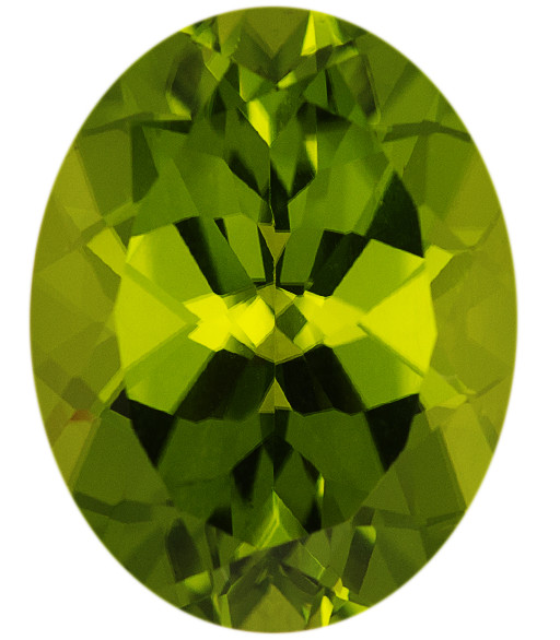 Natural Fine Rich Green Peridot – Oval – Arizona – AAA Grade