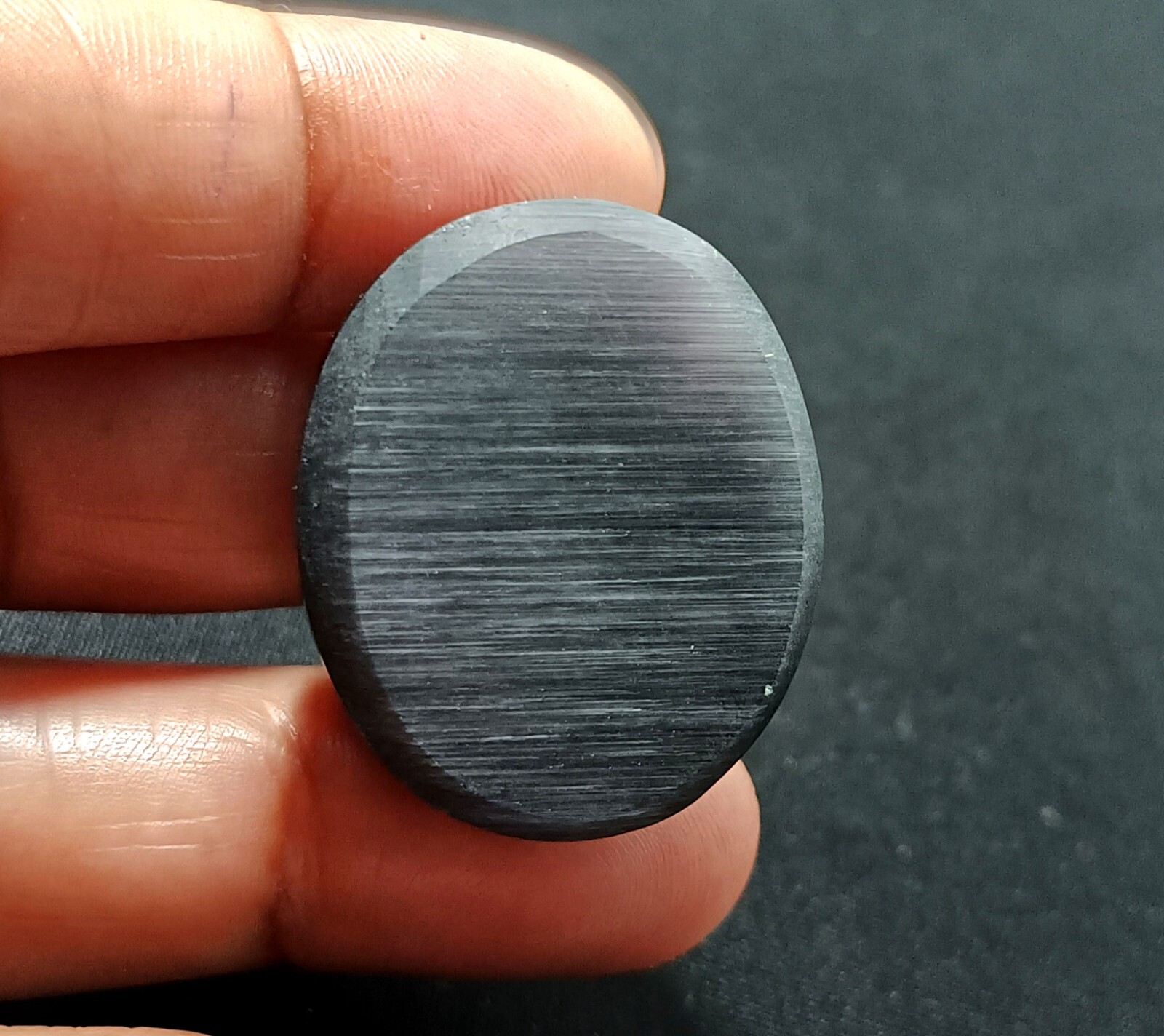 103.50 Ct NATURAL BRAZILIAN Black Cat Eye Oval Cut Loose Certified GEMSTONE