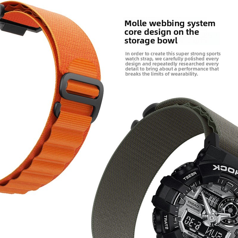 For Casio G-SHOCK GA100 DW-5600 Quality Nylon Sports Watch Band Straps Mens