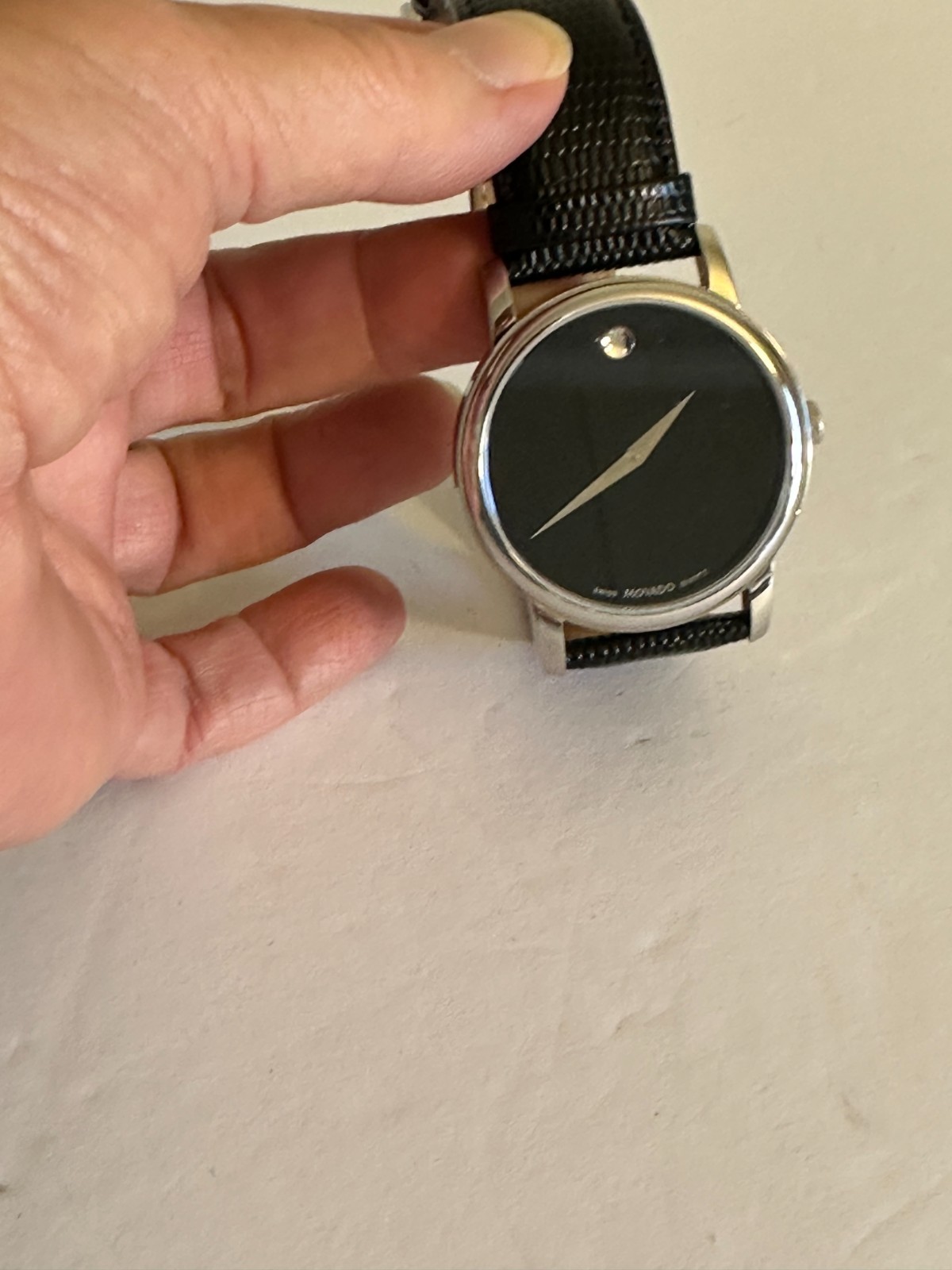 Movado Men’s Sports Series Black Dial Stainless Steel Watch 0607990 ($1195 MSRP)