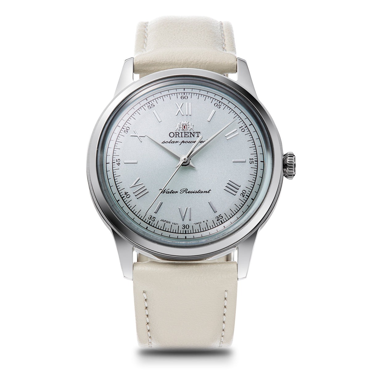 ORIENT Classic Bambino 38 RN-WK0002E Solar Quartz Watch Pale Green Dial 38.4mm