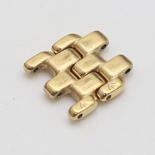 Gucci Genuine 2 Link 4200L Ladies Watch Belt Band Bracelet Parts Gold Color 14mm
