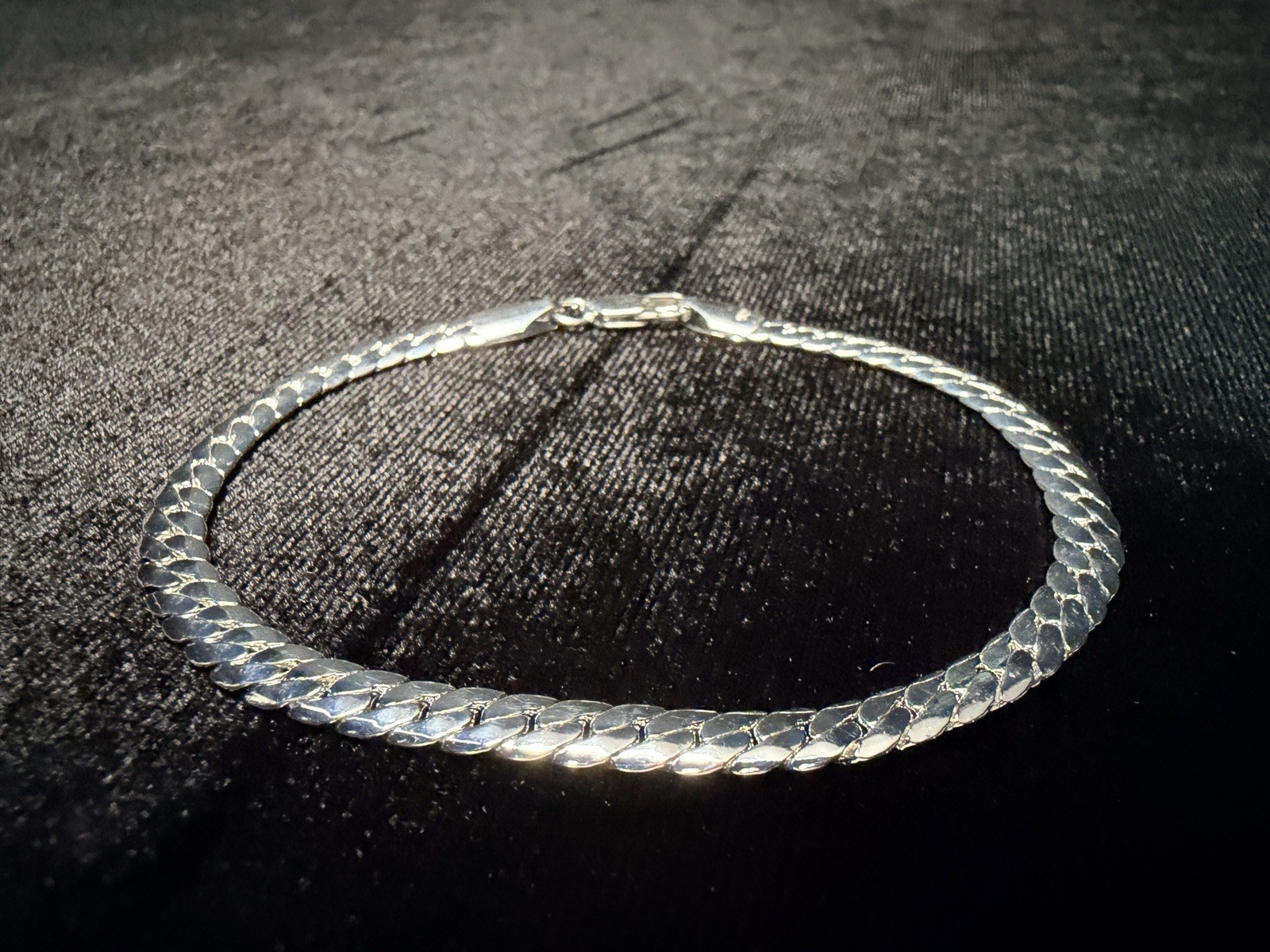 Miami Cuban 925 Stamped Silver Filled 8in 4.8MM Bracelet. 8.6g Brand new.