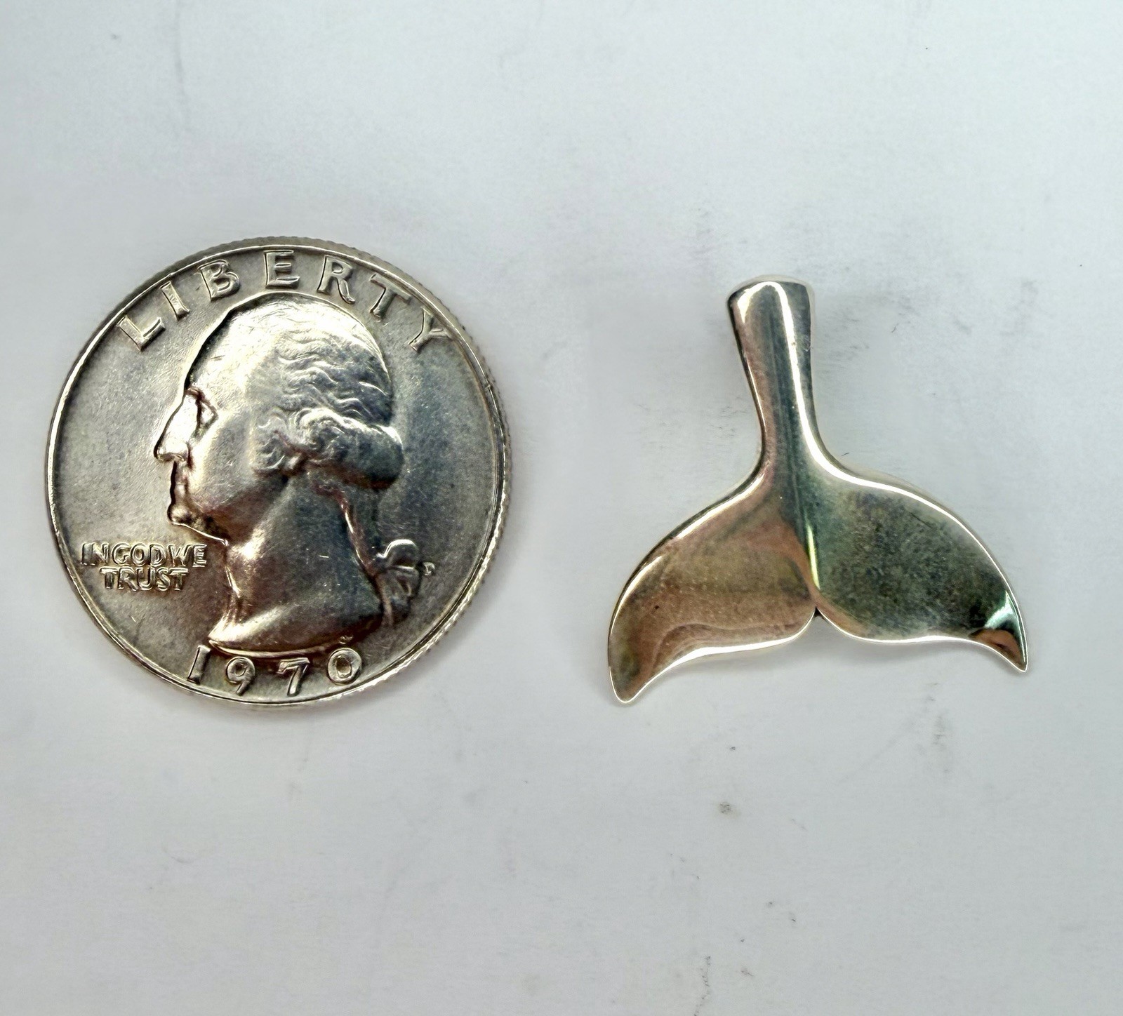 Kabana Sterling Silver Whale Tail Pendant