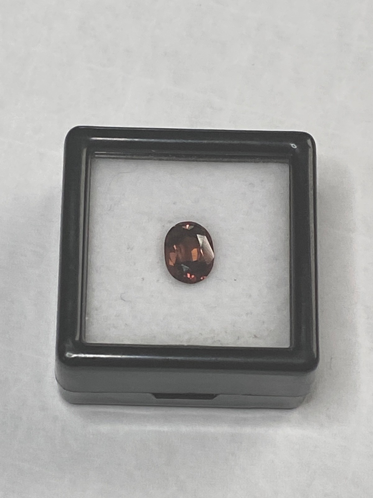 1.06ct Sunset Red Tourmaline Oval Cut Tanzinia