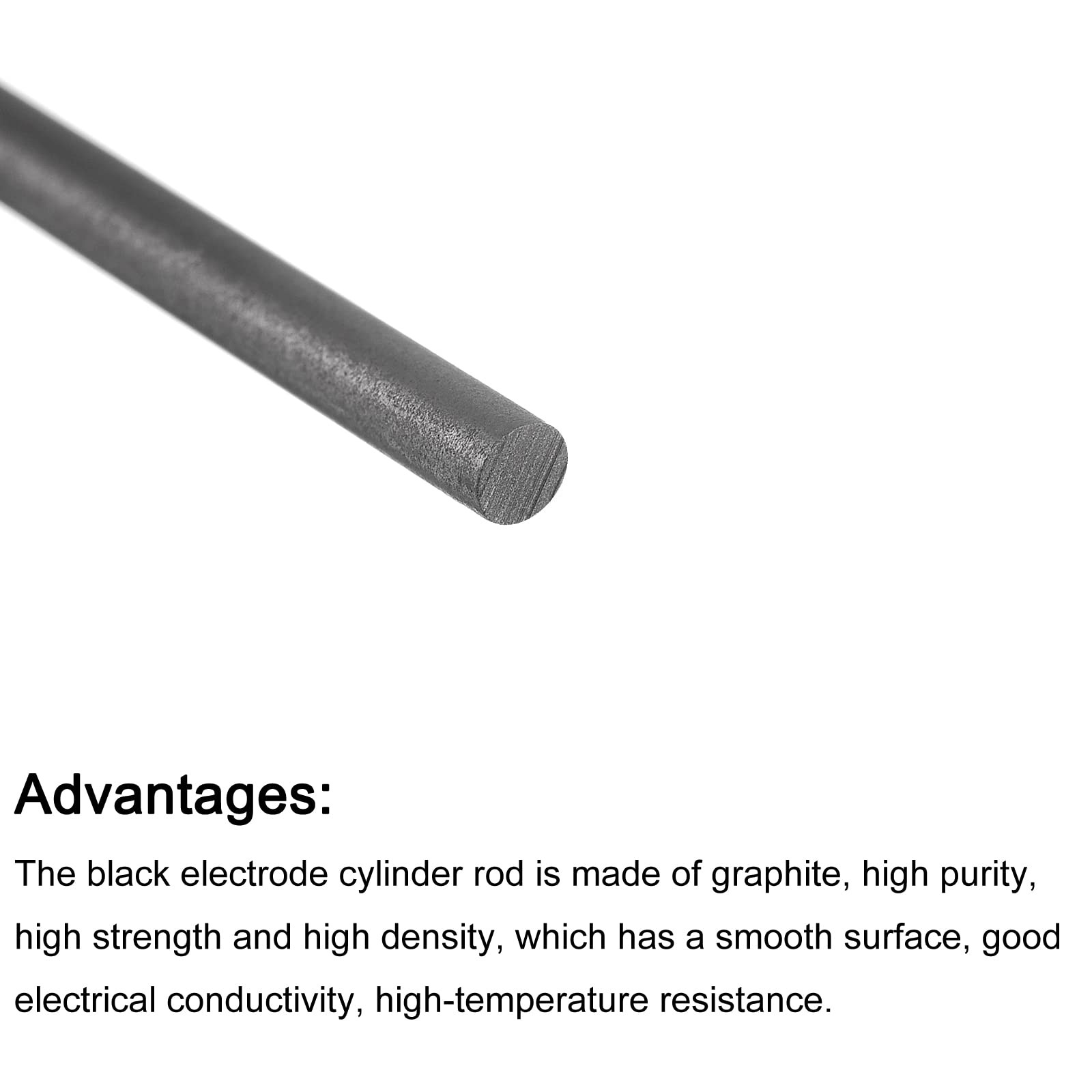 Graphite Stirring Rod Cylinder Stick Carbon Rod 100x3mm Black for Electrode, …