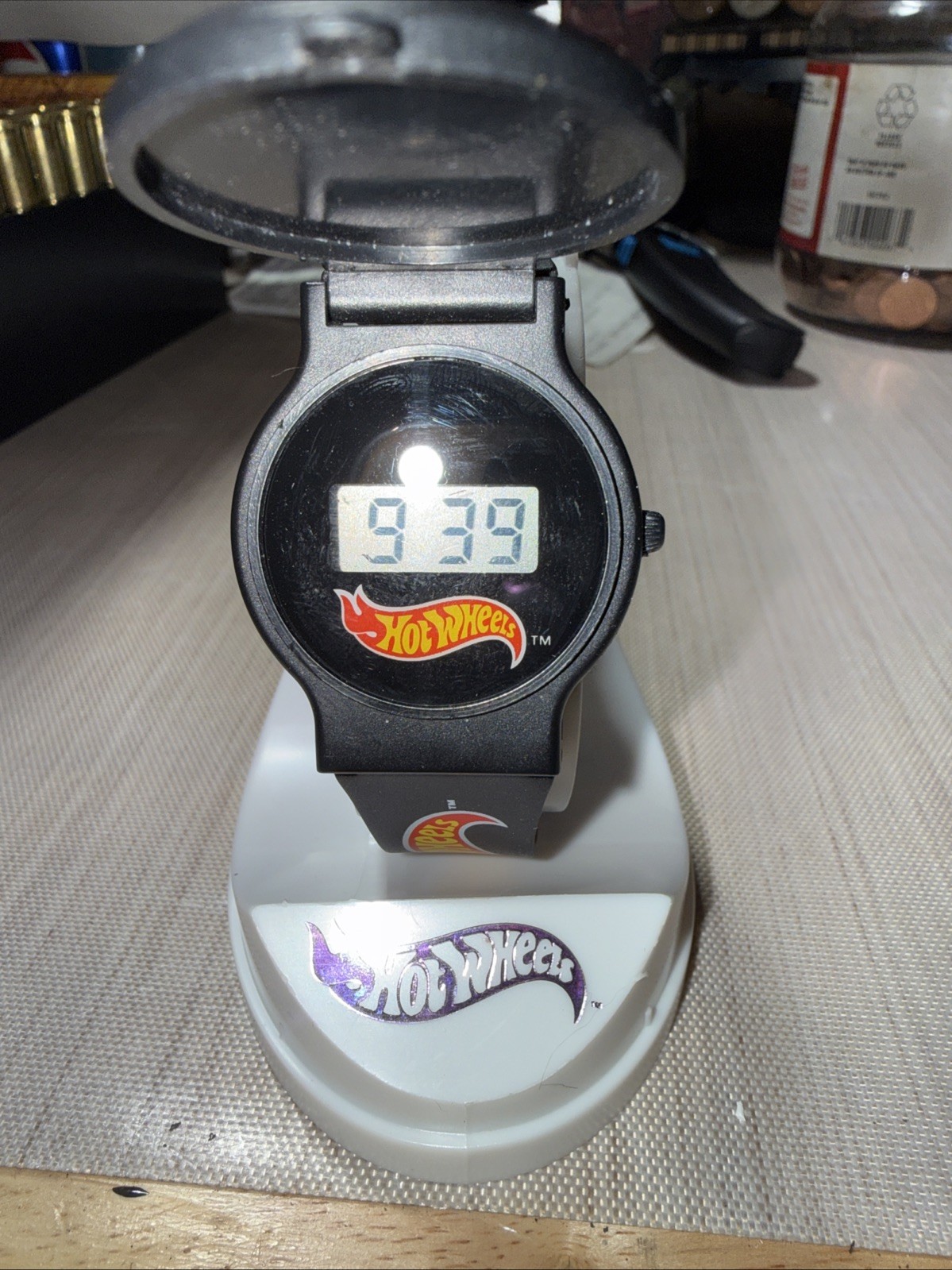 Hot Wheels 1994 Bad to the Bone Flip Face Digital Watch – Battery Replaced NOS