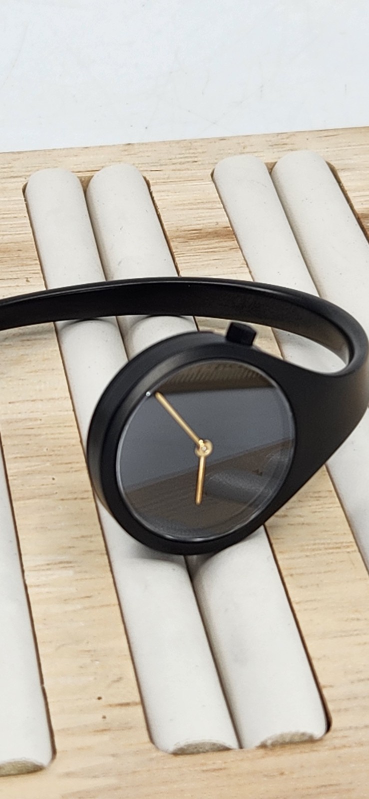 Georg Jensen 336 Vivianna Matte Black PVD Stainless Steel Bangle Watch, 27mm, M