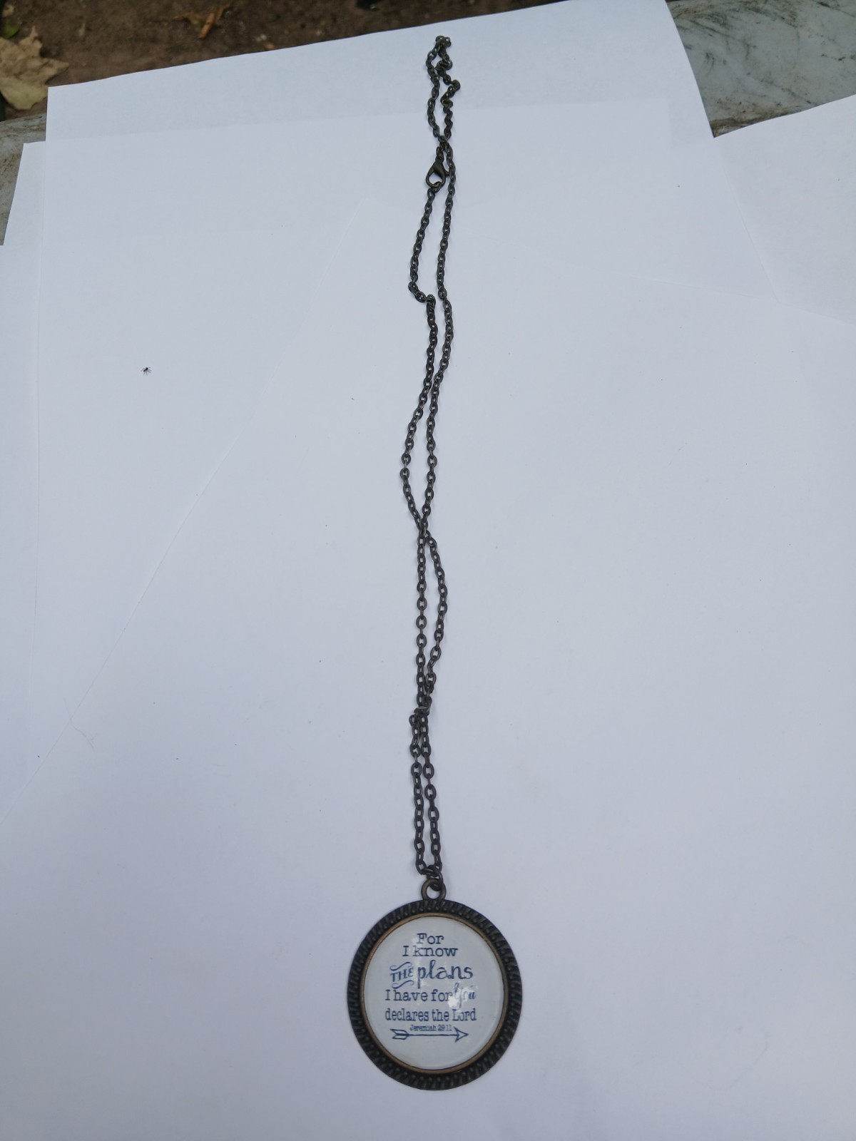 Jeremiah 29:11 I Know The Plans Necklace Bible Scripture Faith Religious Gifts