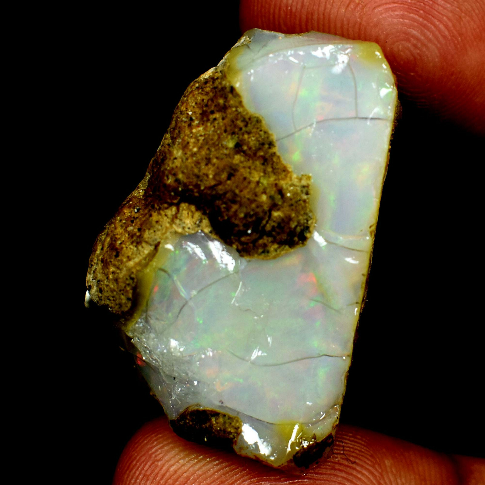 Ethiopian Fire Opal Rough 100% Natural Loose Gemstones 51.40Cts.