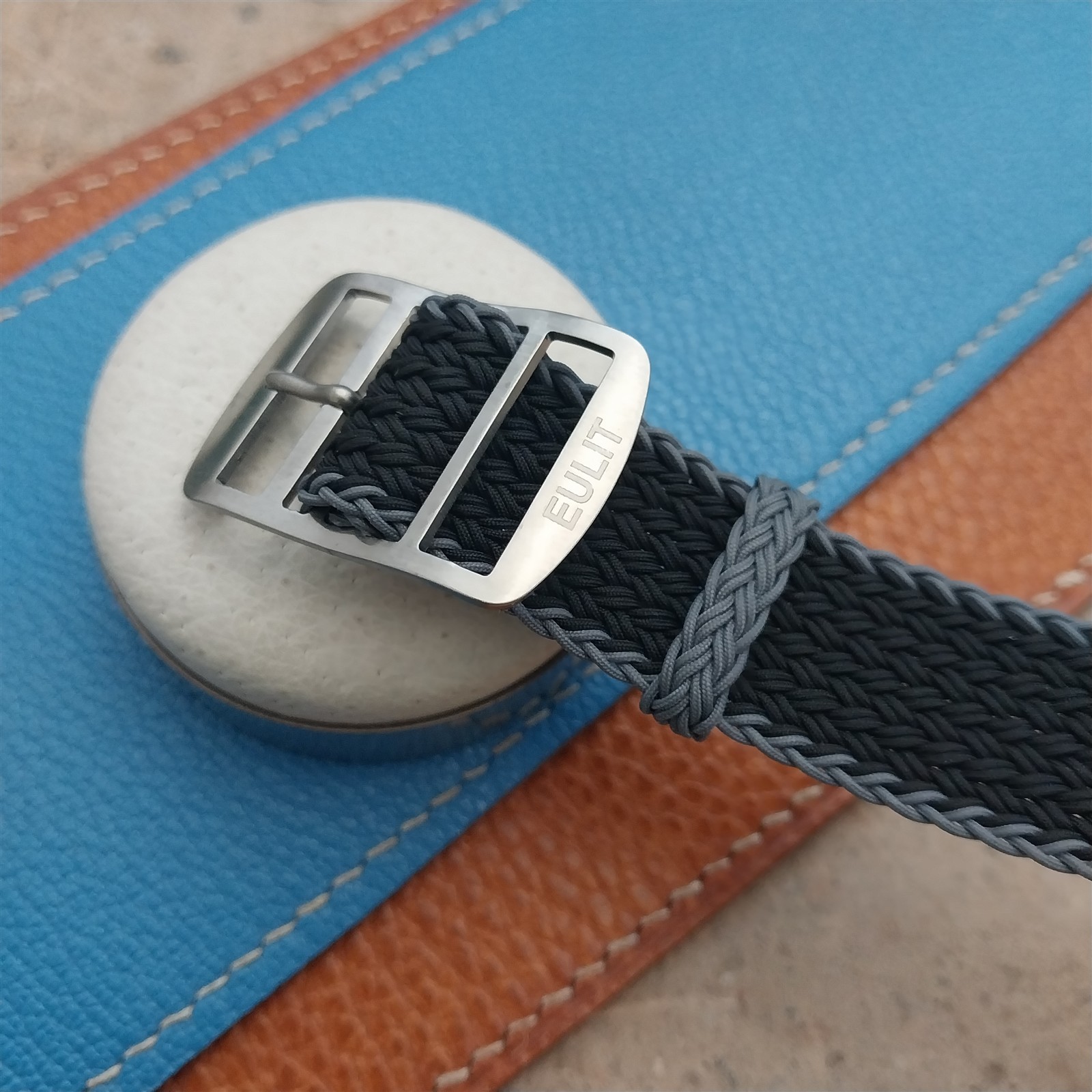 20mm Eulit Atlantic Braided Perlon Single Pass Field Watch Strap