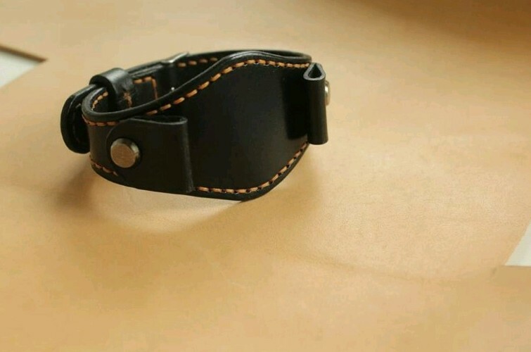 Handmade18 19 20 22 23 24 mm WATCH STRAP Watch BAND black watch band /1 keychain