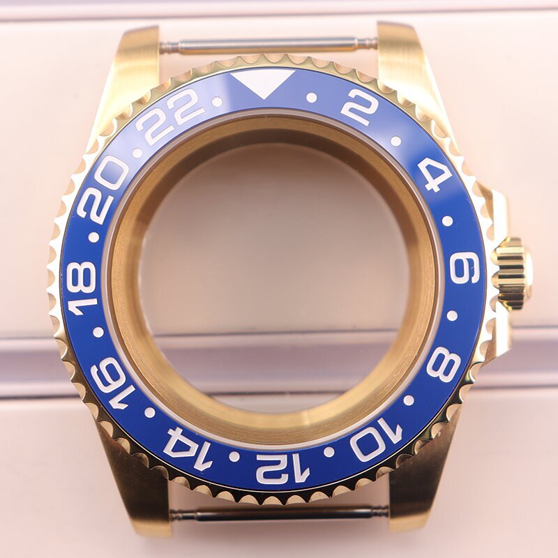 40mm Stainless Watch Case Sapphire Bezel Insert For Seiko NH34 NH35 NH36 ETA2824