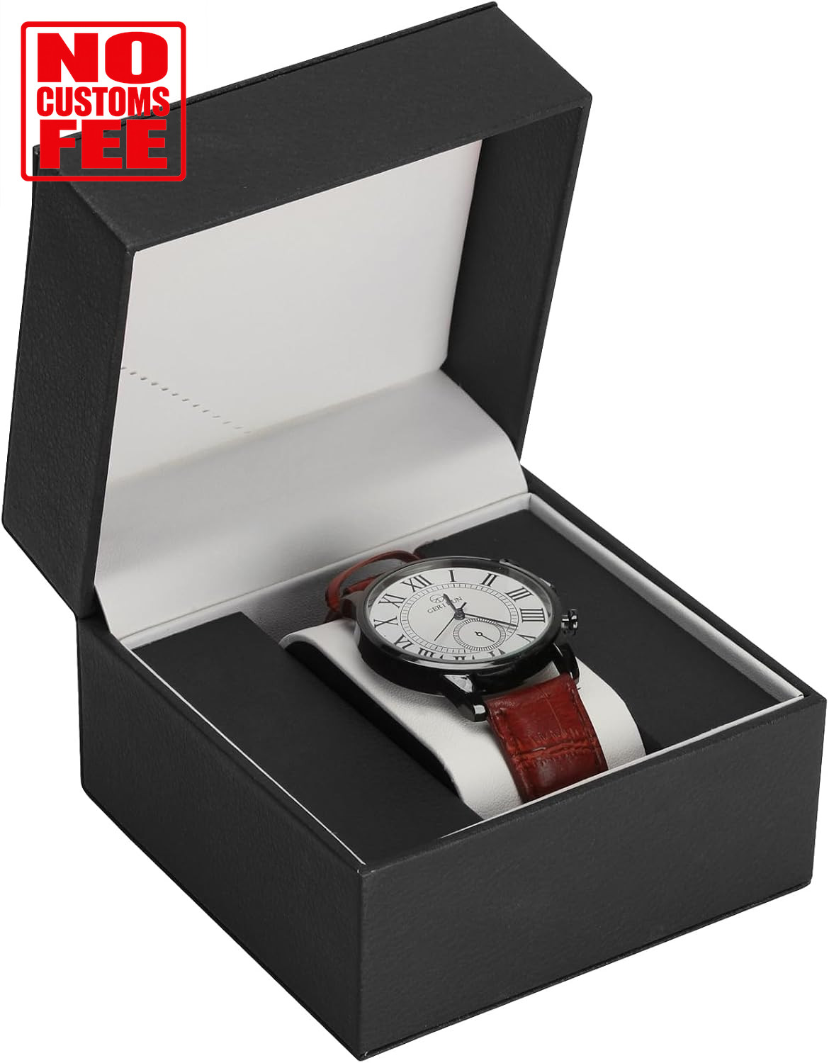 Luxury Single Watch Gift Box for Men Women, Single Watch Bracelet Bangle Jewelry