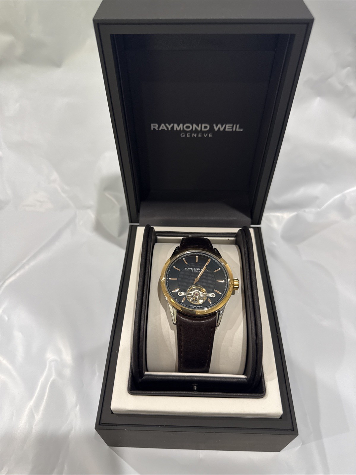 Raymond Weil Freelancer Automatic Steel Leather Mens Watch 2780-SC5-20001