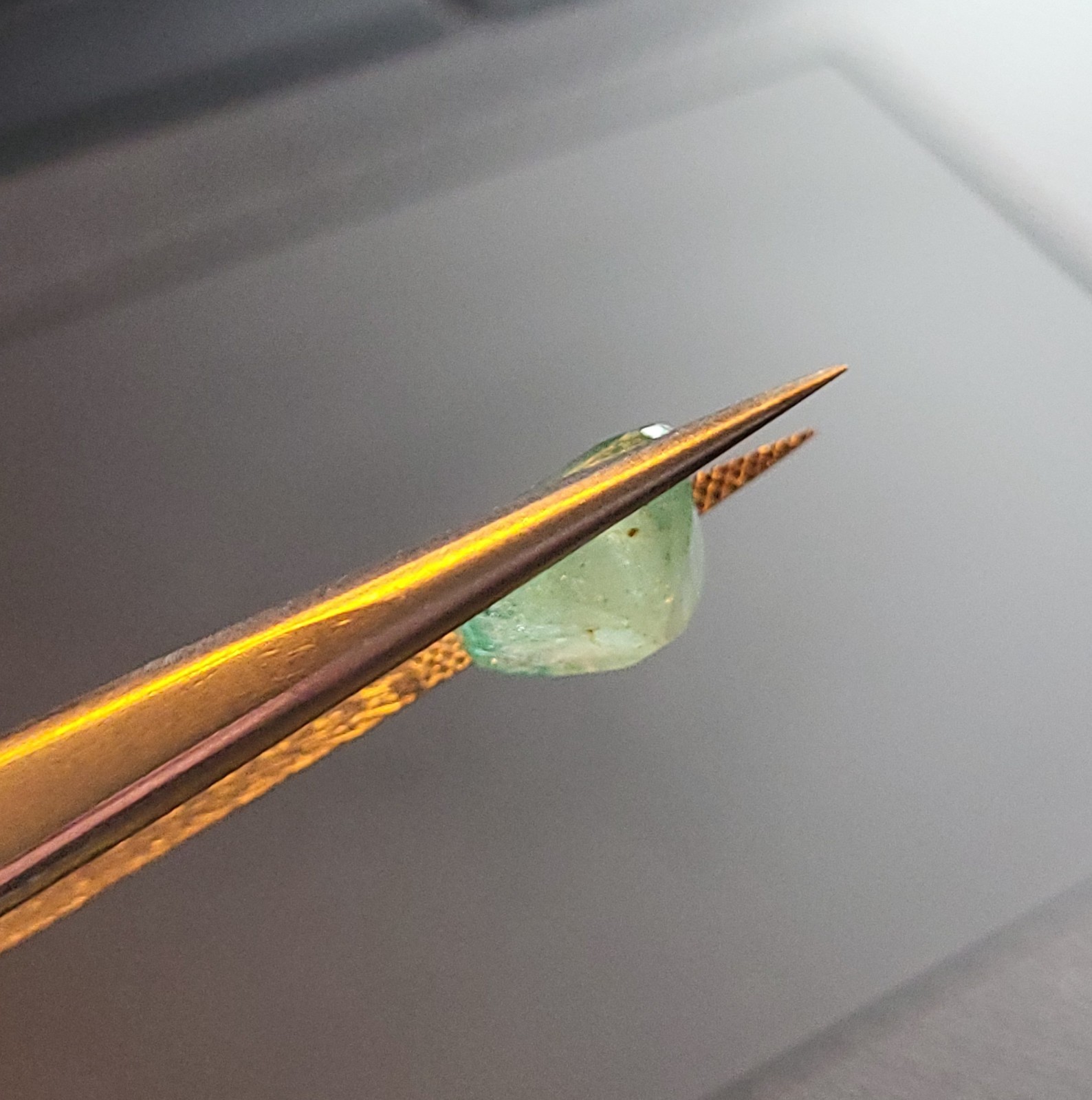 Top Natural Untreated Certified Vivid Green Ethiopian Transparent Emerald 4.55ct