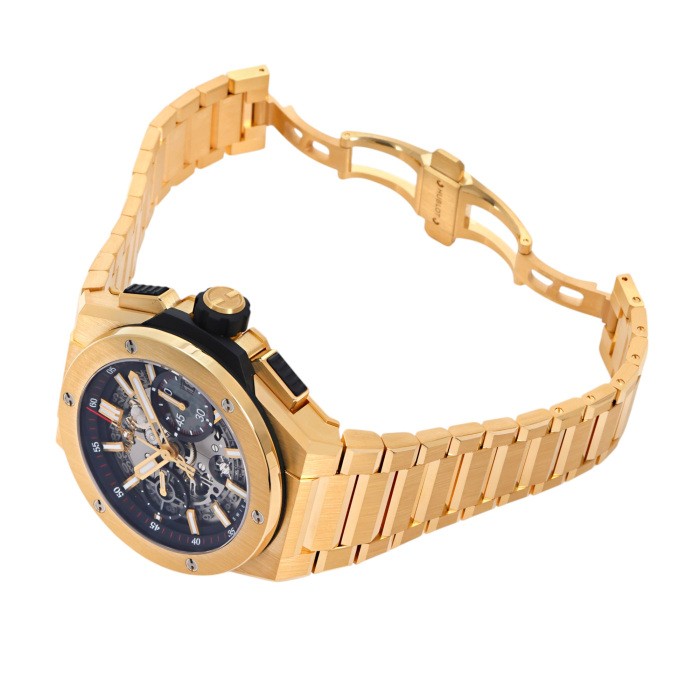 Hublot Big Bang 451.VX.1130.VX Yellow Gold 42.0mm Gray Dial Automatic #YKW099