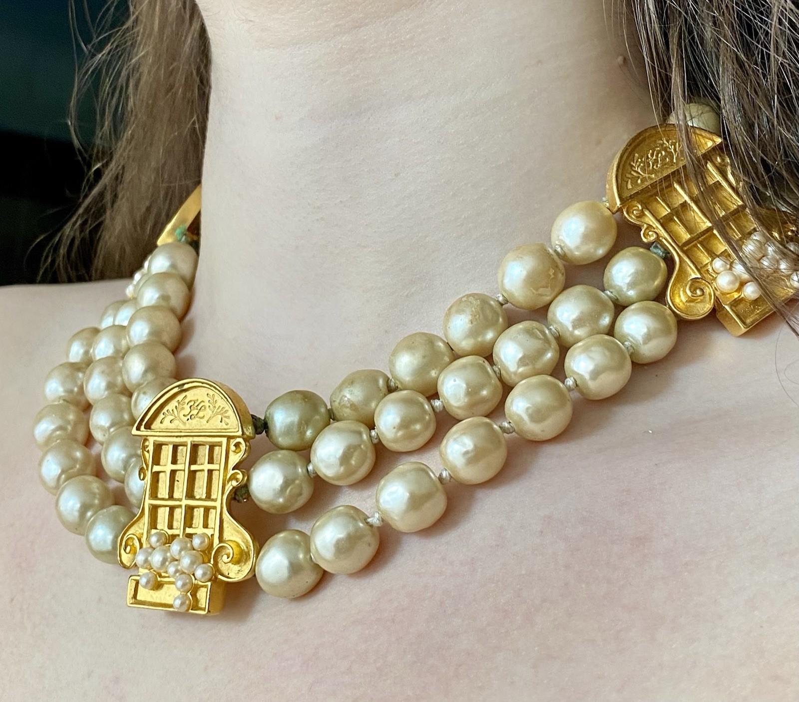 Karl Lagerfeld French Window French Door Necklace RARE investment Piece