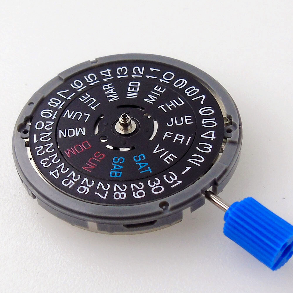 English SPANISH NH36 NH36A mechanical auto movement 3 o’clock/3. 8 o’clock Crown