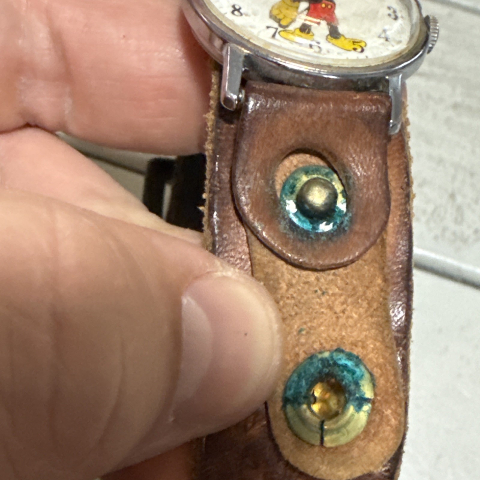 Vintage Mickey Mouse Watch 1970 Ingersoll – Timex Disney Mechanical WORKS GREAT