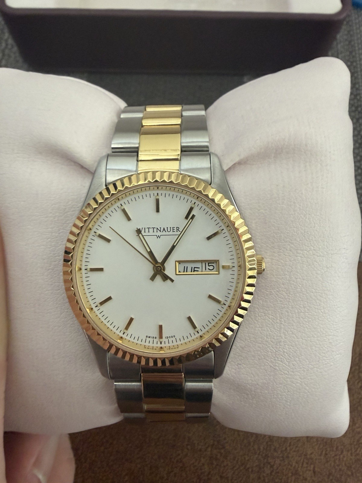 WITTNAUER 12C00 In Box Never Worn Watch Mens Wristwatch