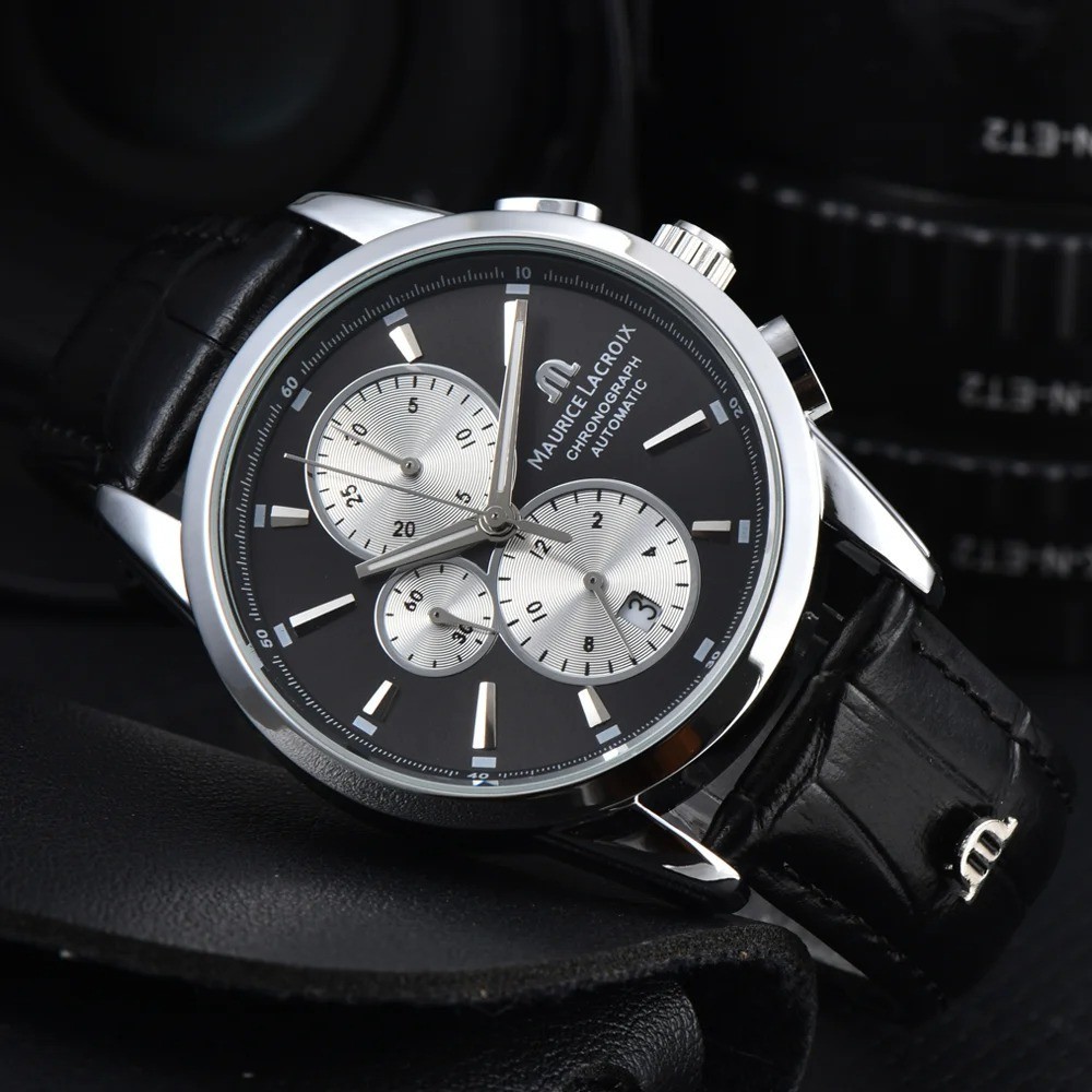 Maurice Lacroix Brand Watches for Mens Multifunction Chronograph WristWatch Gift