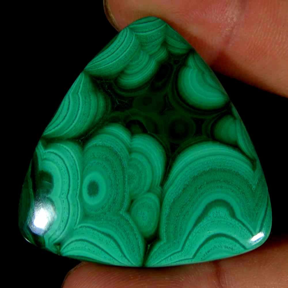 100.00Cts.100%Natural Green Designer Malachite Fancy Cab 37x38x6mm Gemstones