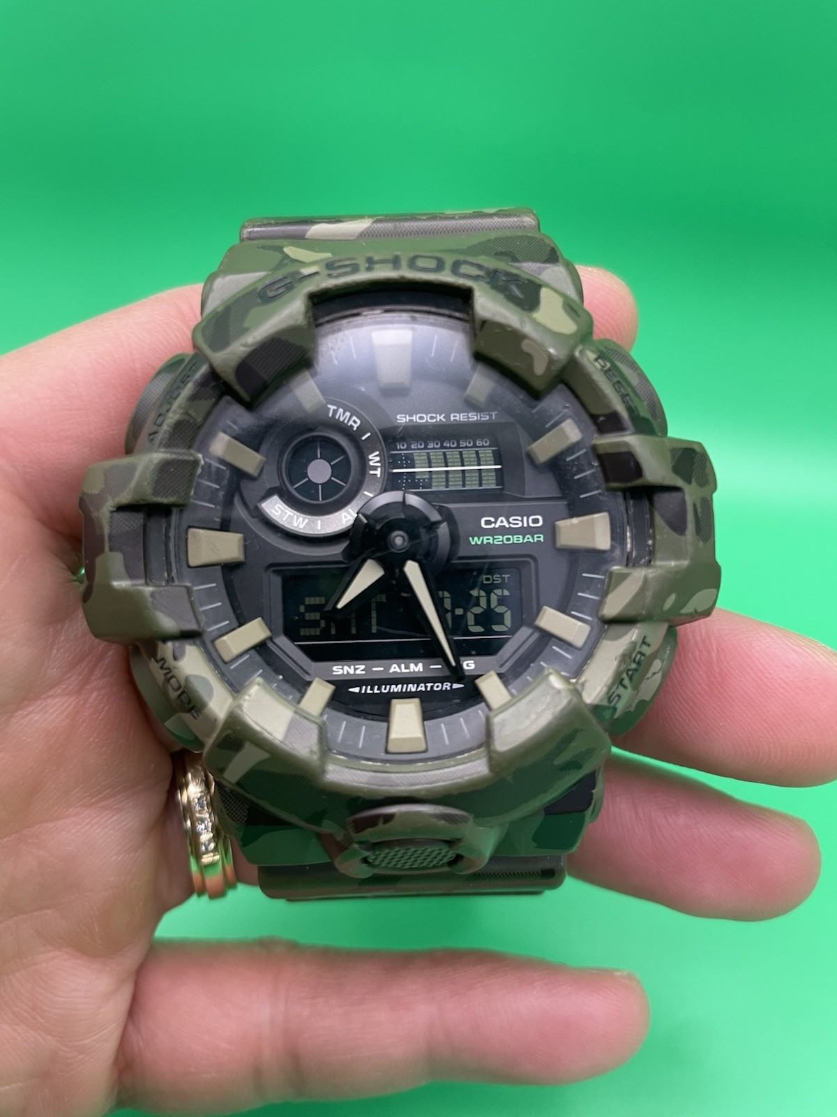Casio G-SHOCK GA-700 Men’s Camo Analog-Digital Quartz 200m Shock Resist