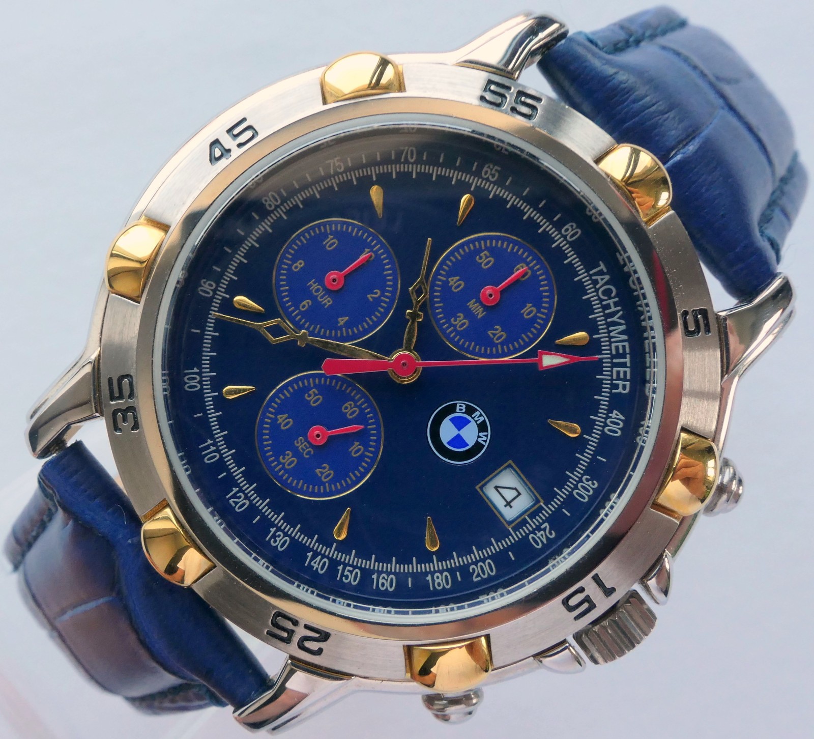 BMW Classic Retro Sport Car Accessory Design Made in Germany Watch Chronograph