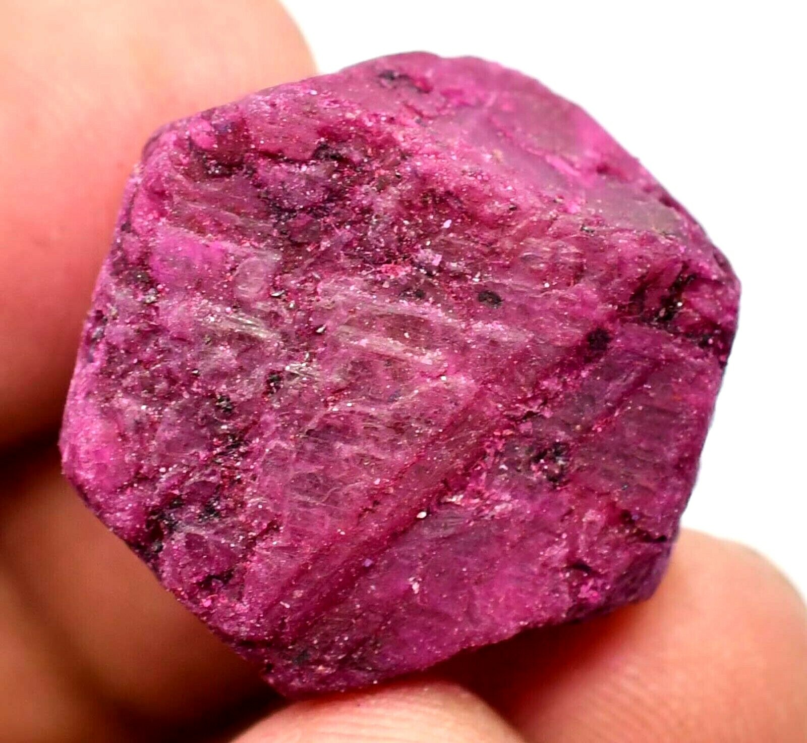 53.15 CT Natural Huge Mozambique Red Ruby 23 mm Certified Loose Treated Gemstone