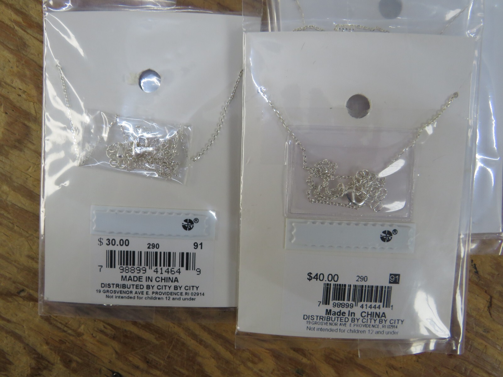 Lot of 3 New Initially Yours Necklaces letter “B” 2 Styles Silver