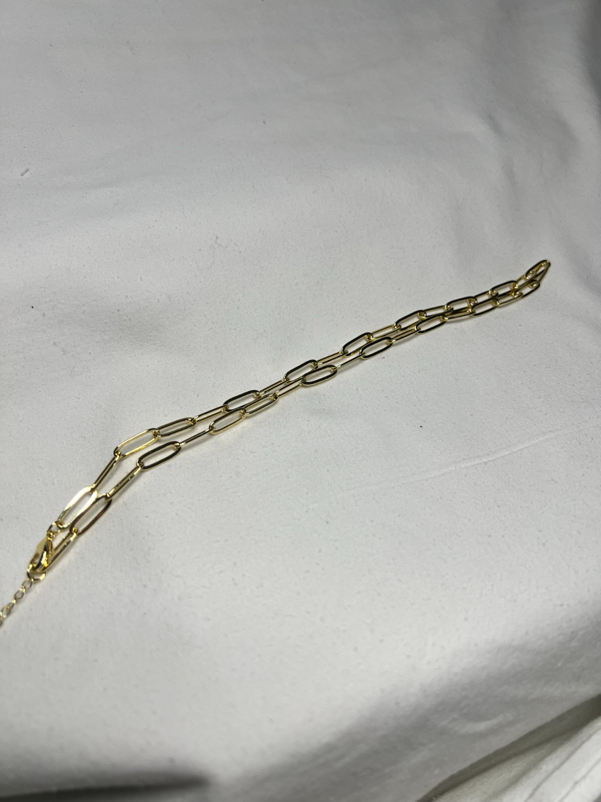 17″ 14K Gold‑Filled Paperclip Chain Necklace w/ 2″ Extender – 3.5mm Width