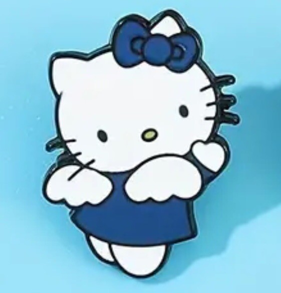 Hello Kitty Dressed As An Angel, Enamel, Alloy, Pin, Brooch