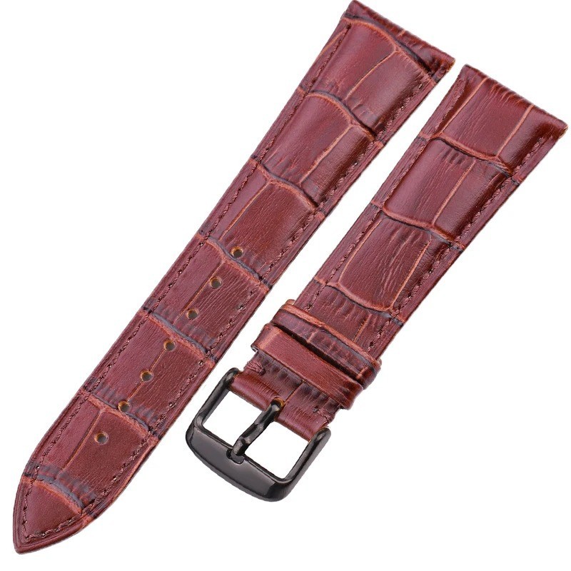 Alligator Grain Genuine Leather Watch Band Quick Release16mm/18mm/20mm/21mm/22mm