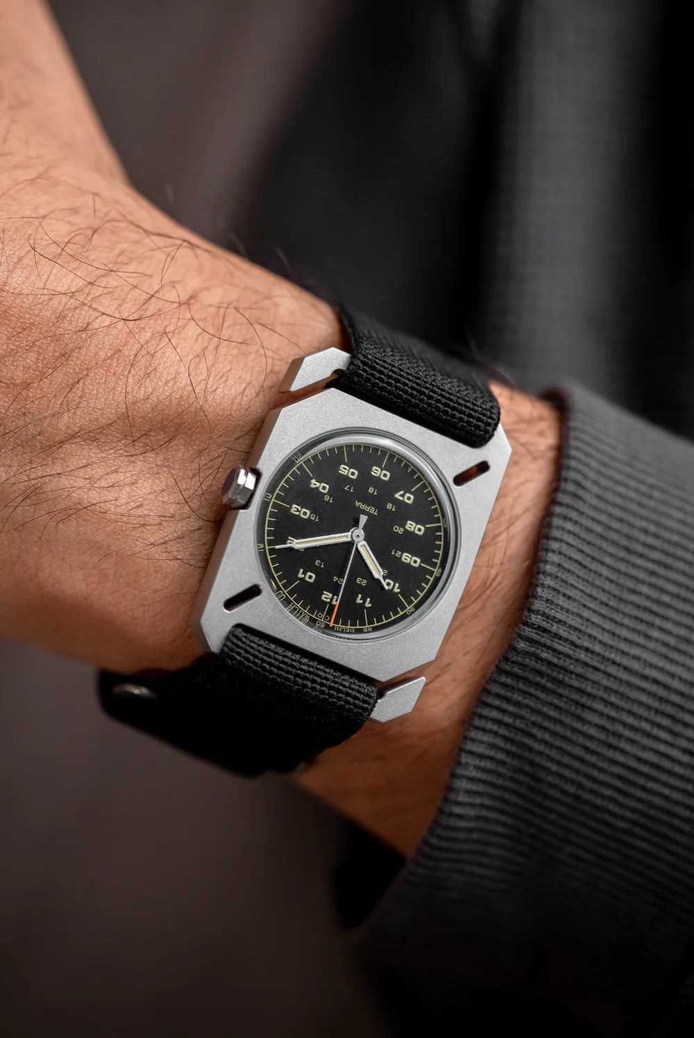 DWC Terra – SANDBLASTED Stainless Steel- Delhi Watch Company – RARE, IN HAND