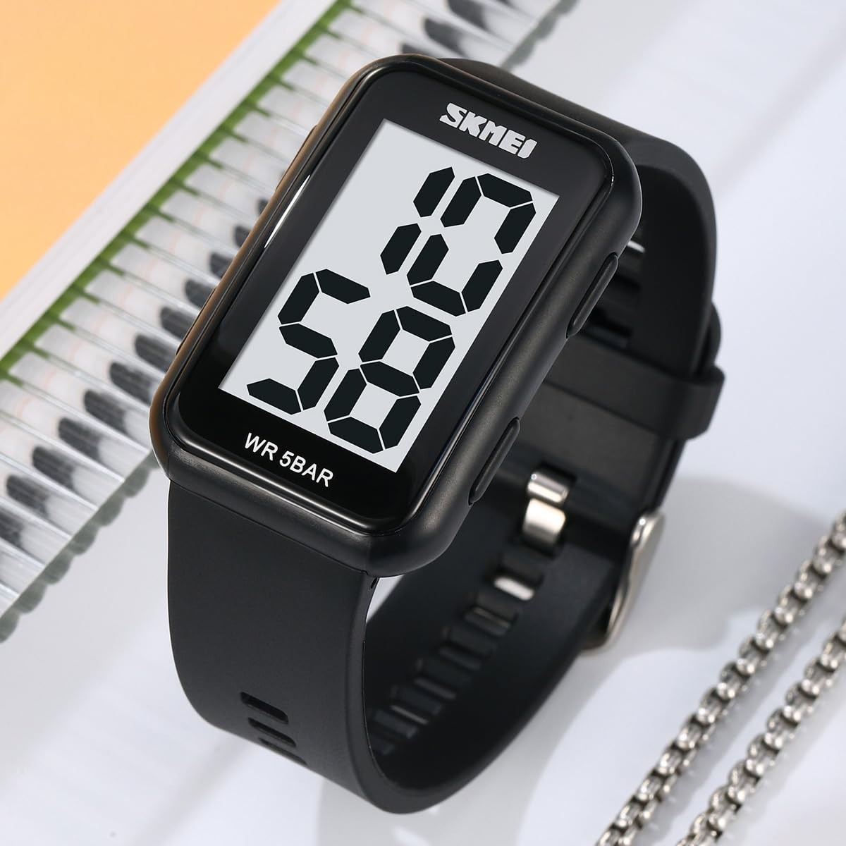 Large Display Waterproof Digital Watch for Men & Women – Stylish & Durable Timep