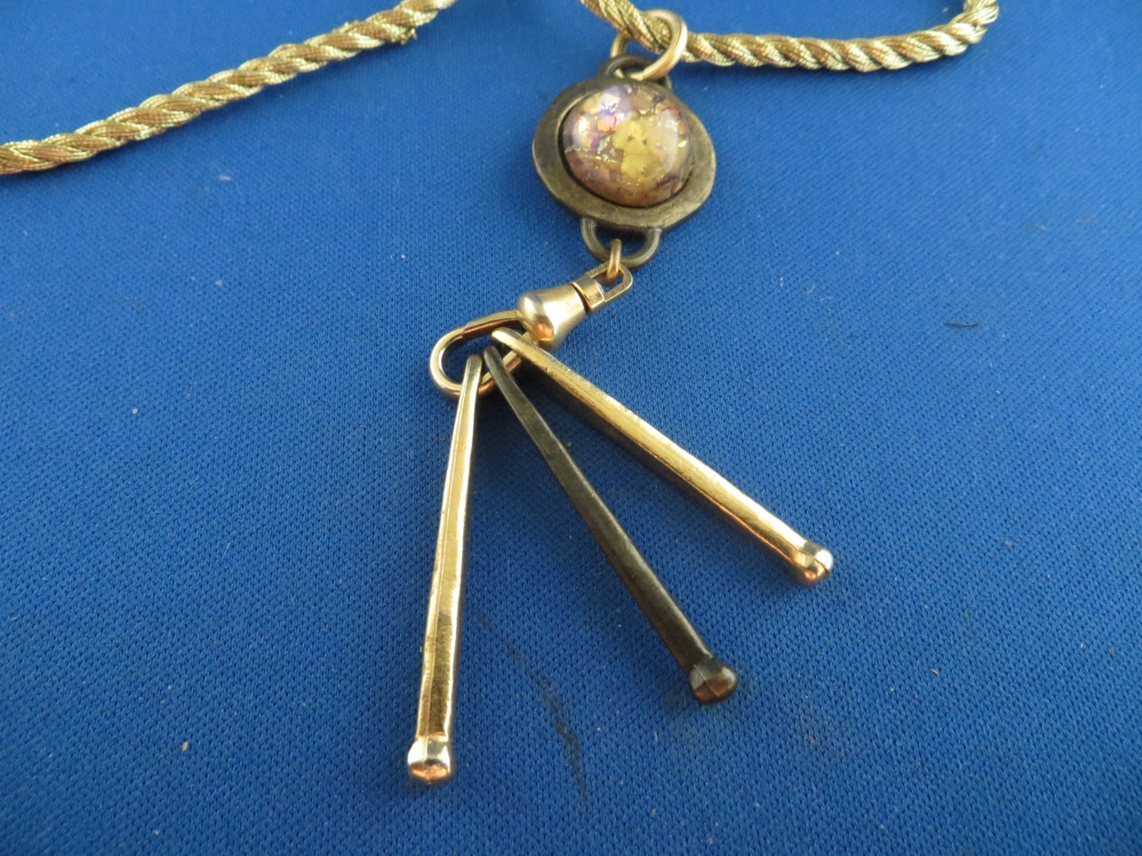 Vintage Robert Rose Gold Tone Pendant Necklace