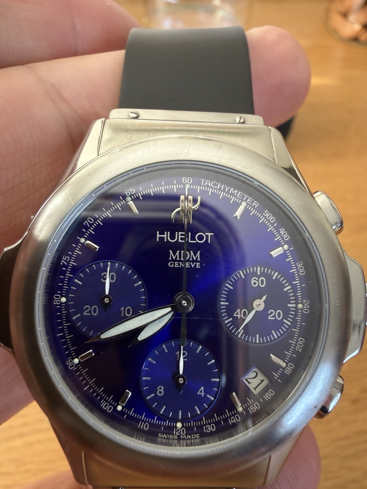 Hublot MDM Blue Men’s Watch – 1810.1 Automatic Chronograph With Date 40mm