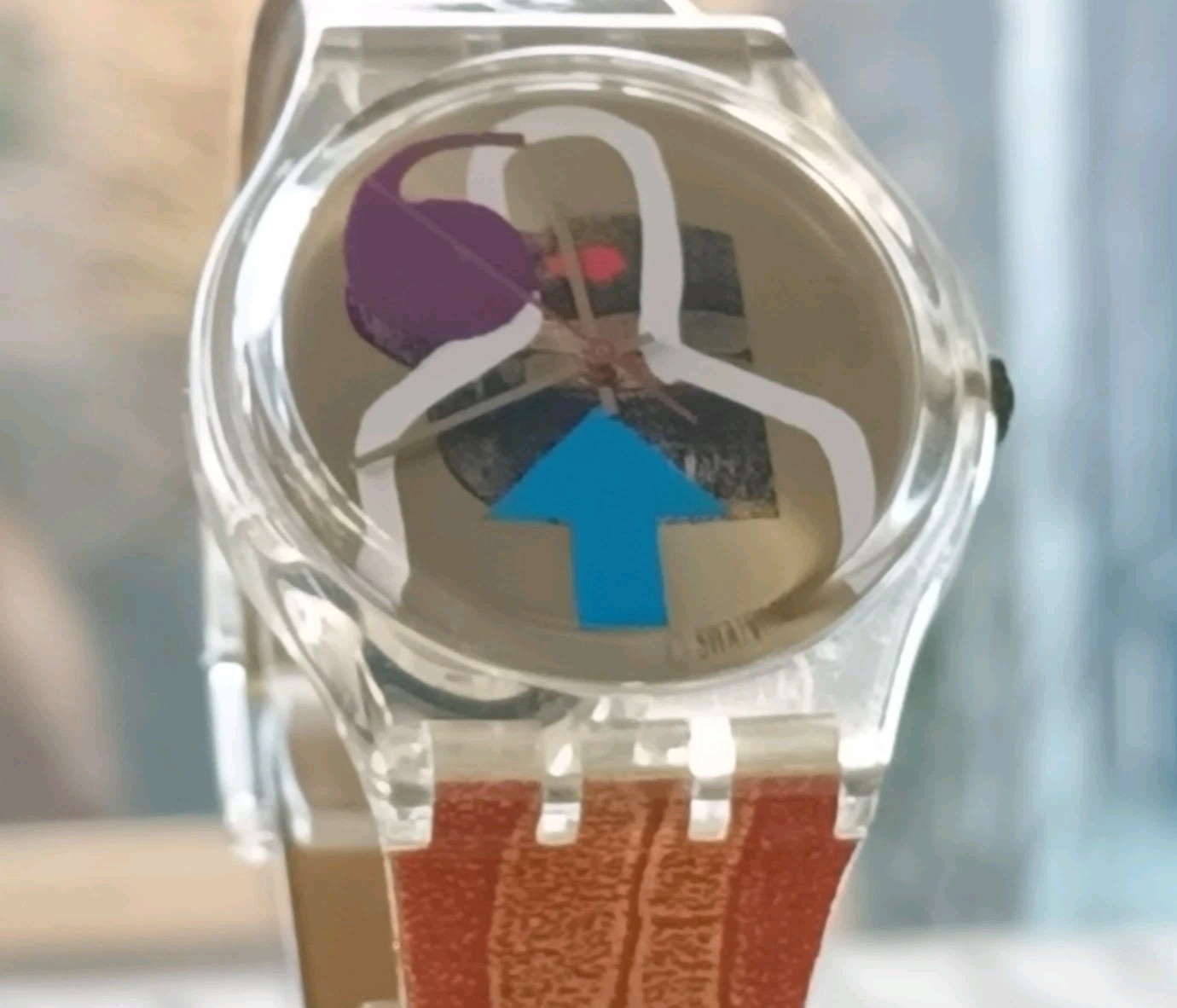 SWATCH GK248 QUARTZ GENTS WATCH LIPSTICK AN ARTIST DESIGN SPECIAL A CLASSIC