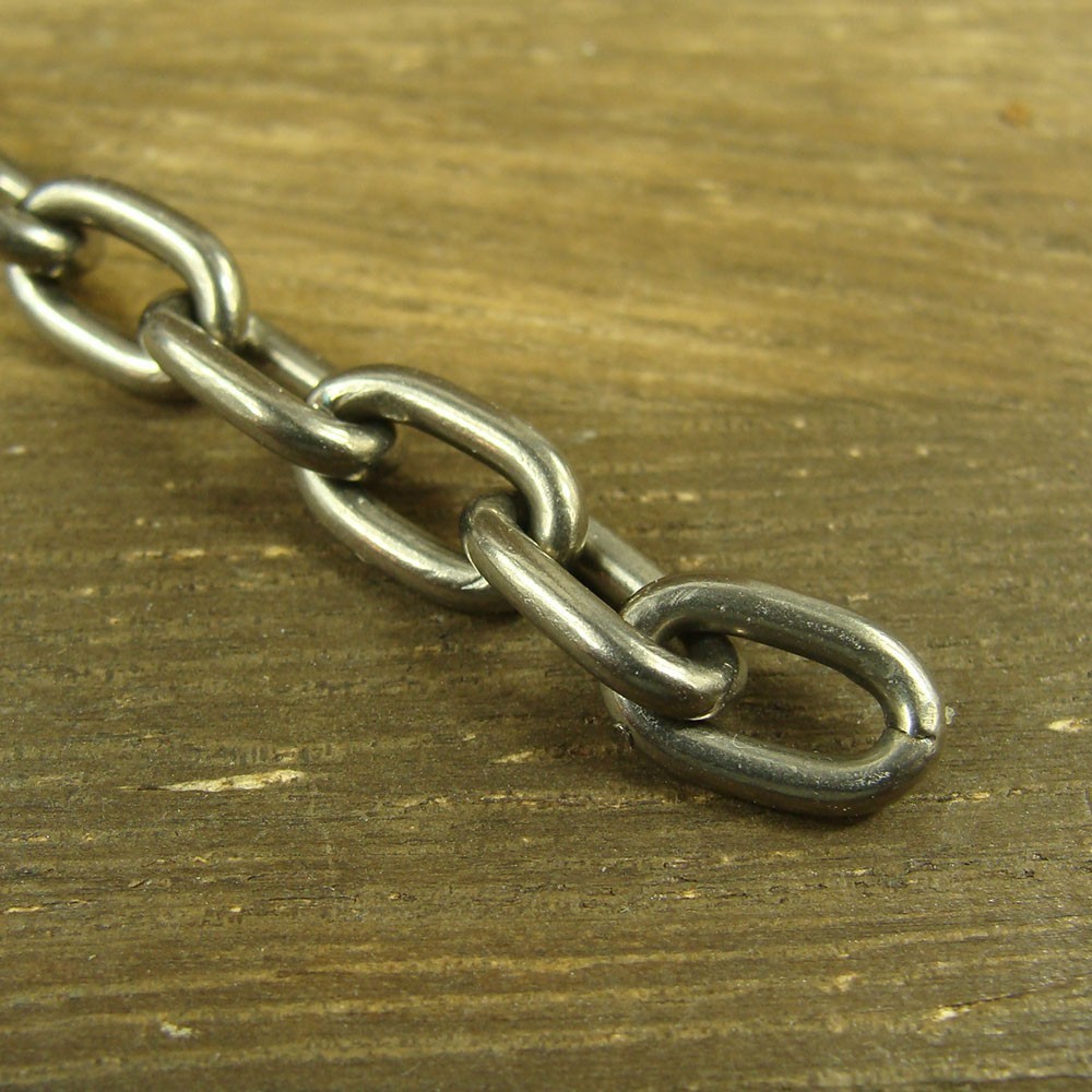 Titanium 6.8mm thick anti-allergy Bracelet Hand Anchor Chain snap hook XH893