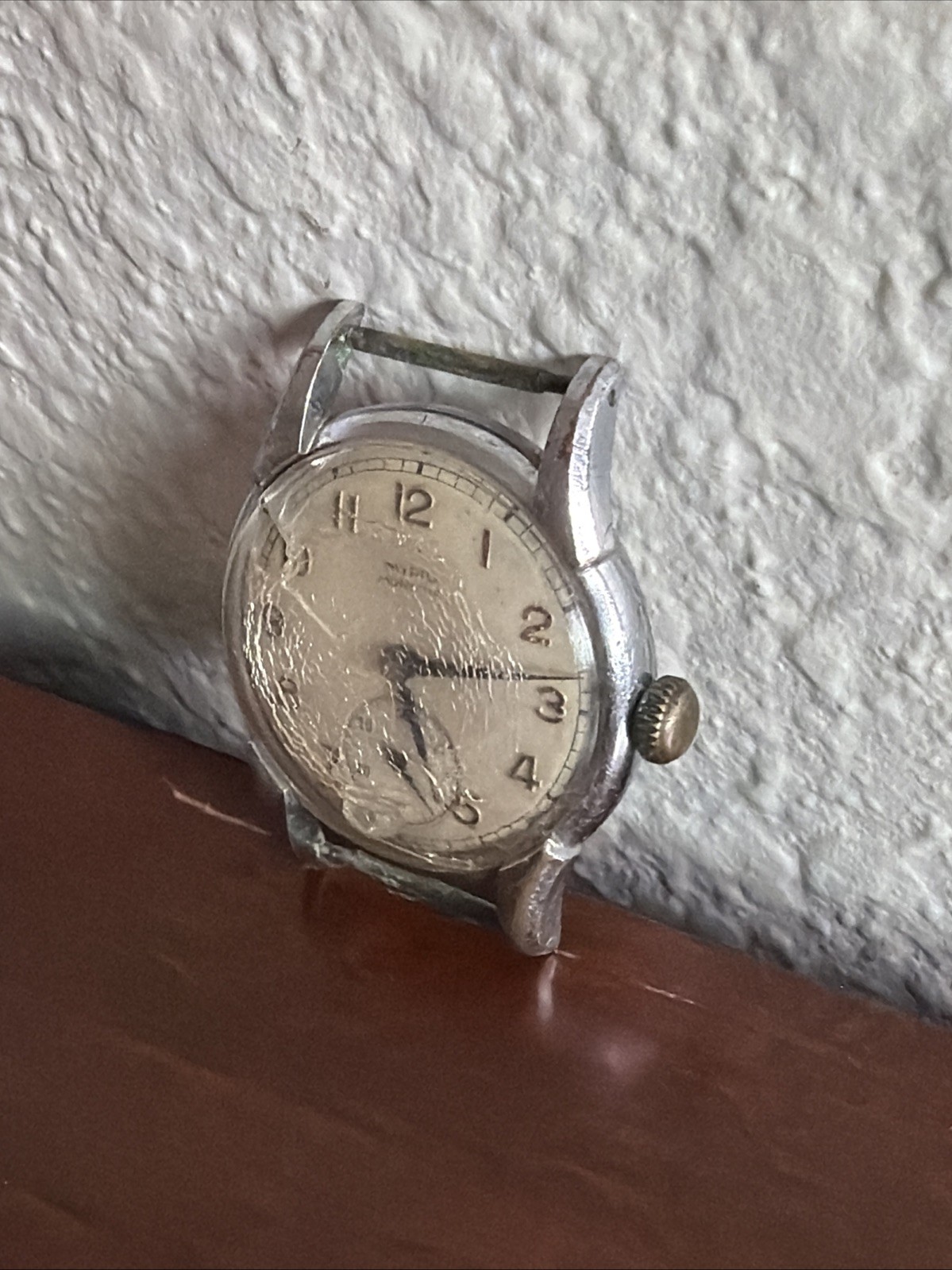 Vintage Mimo Monitor Otto Graef WWII ERA Men’s Wristwatch Untested For Parts