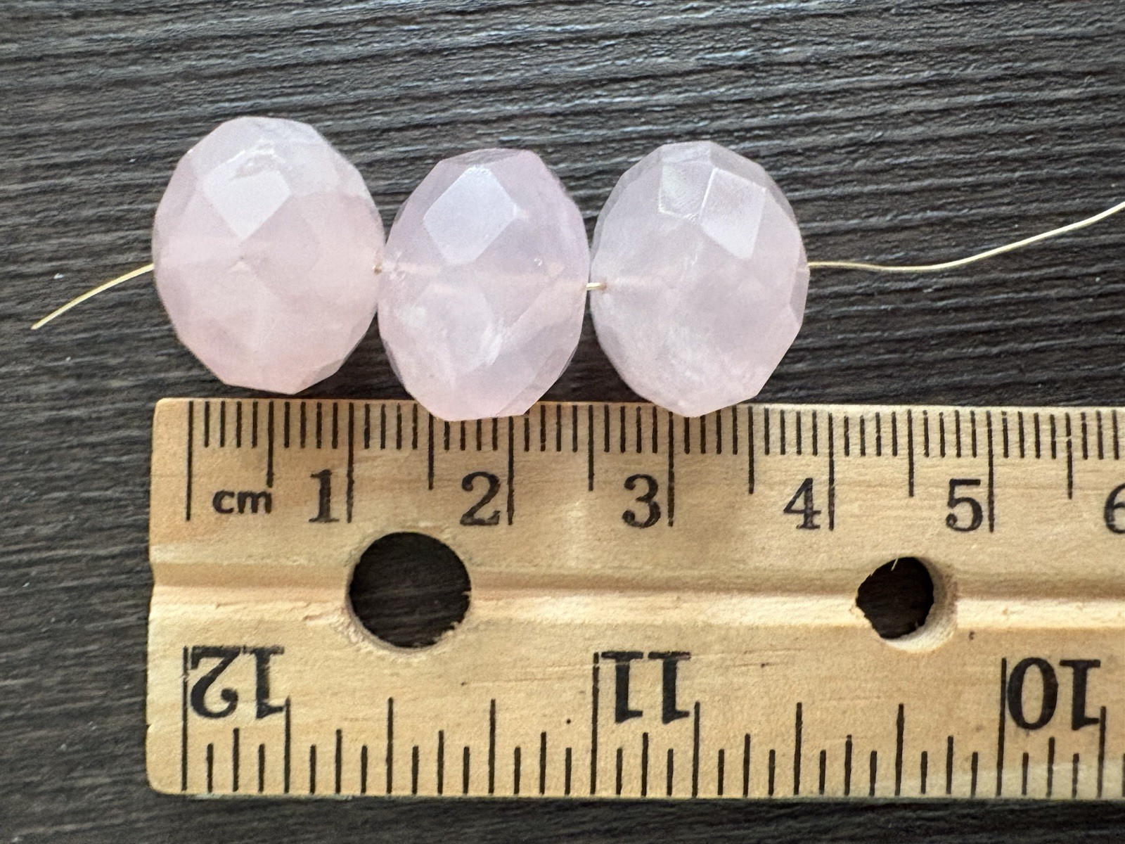 LOT Of Rose Quartz Heartshape Roundelle Stones Beads Read Info