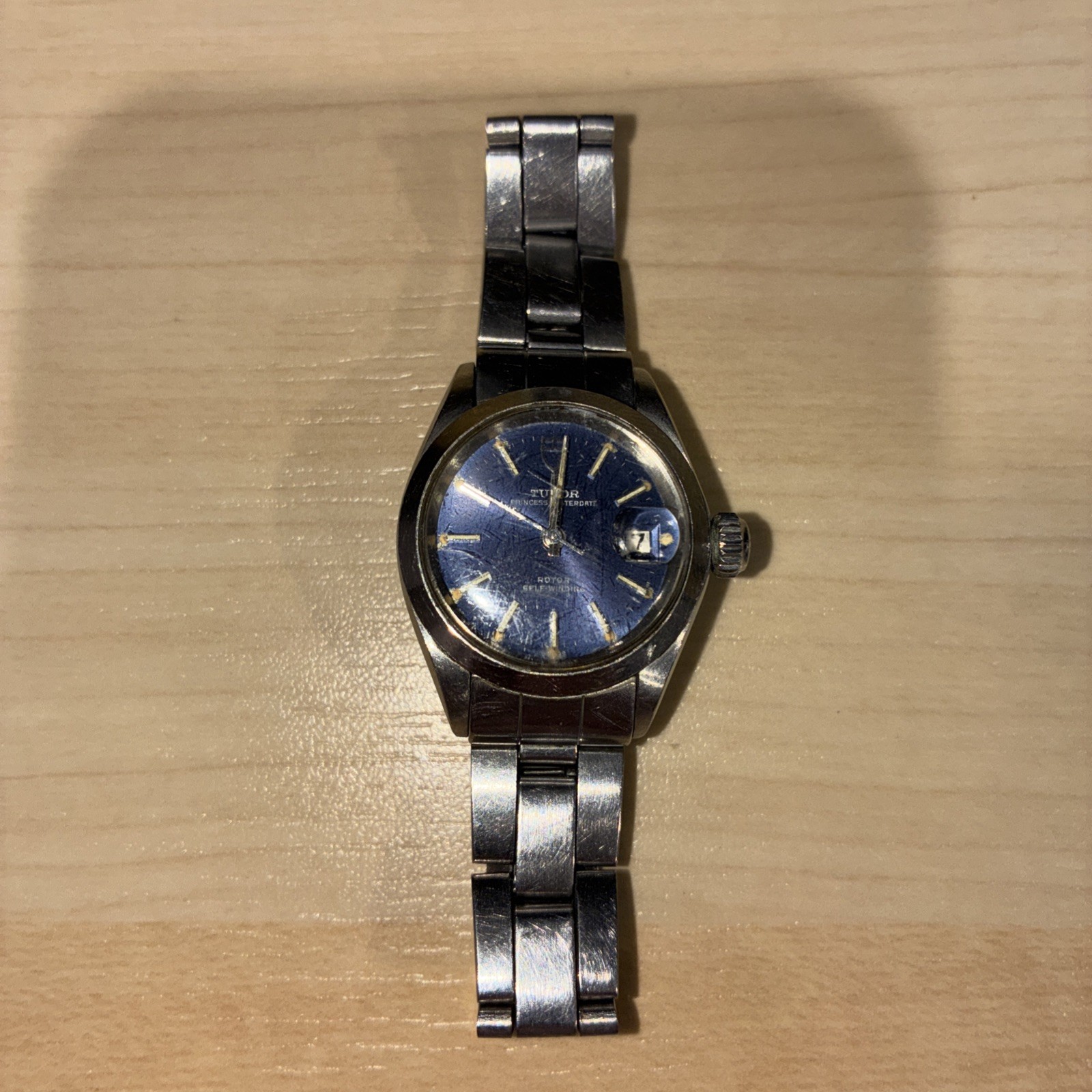 1979 Tudor Rolex Princess Oysterdate Ref. 783413 Blue Dial Automatic Wristwatch